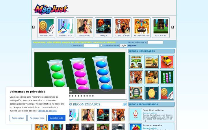 Screenshot of magjust.com
