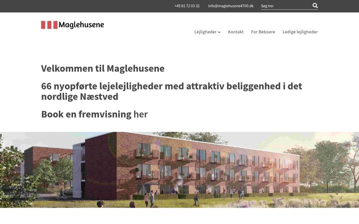 Skjermbilde av maglehusene4700.dk
