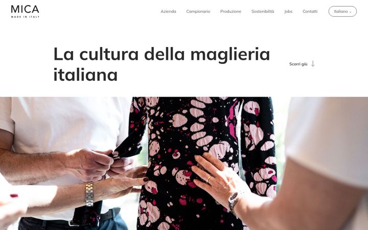 Screenshot of maglificiomica.it