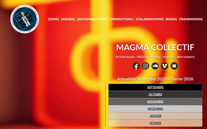 Screenshot of magmacollectif.org