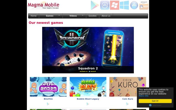 Screenshot of magmamobile.com