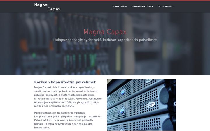 Screenshot of magnacapax.fi