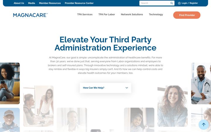 Snímek obrazovky magnacare.com
