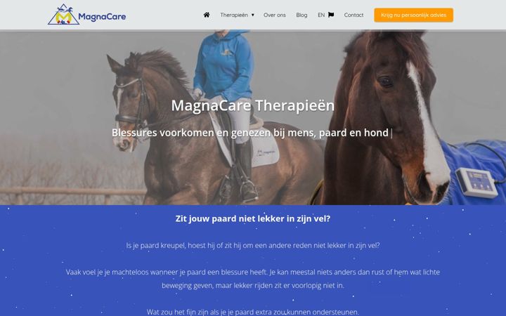 Screenshot of magnacare.nl