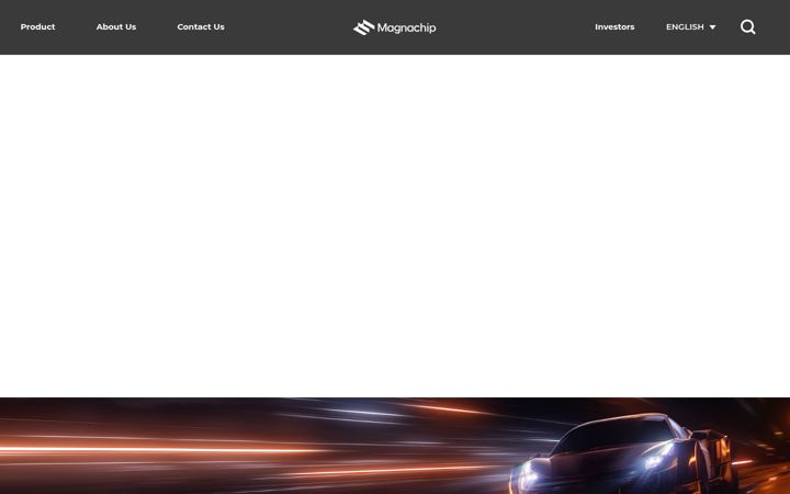 Screenshot of magnachip.com