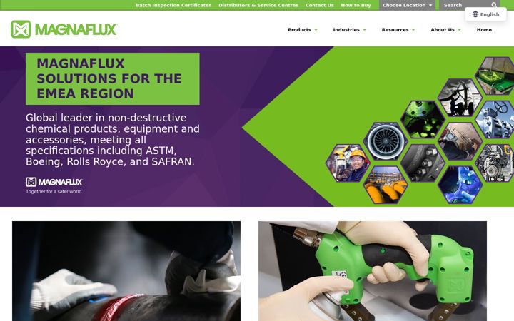 Screenshot of magnaflux.eu
