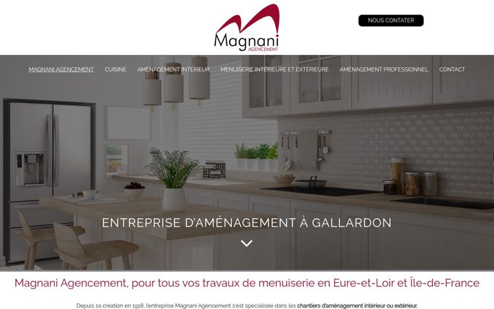 Screenshot of magnaniagencement.fr