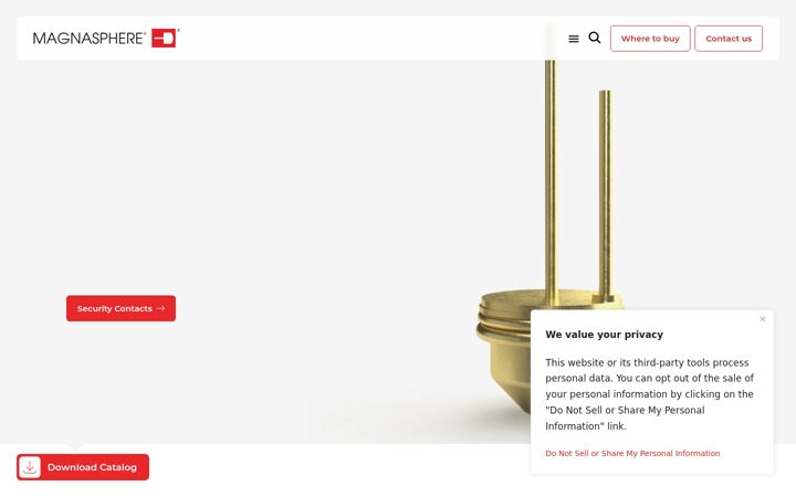 Screenshot of magnasphere.com