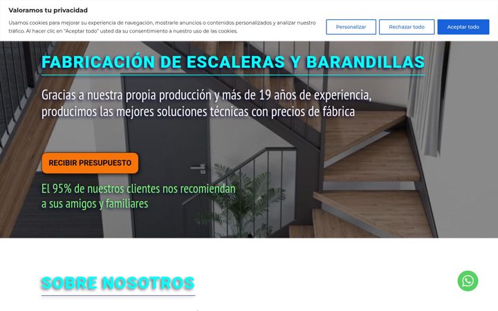 Screenshot of magnat-escaleras.es