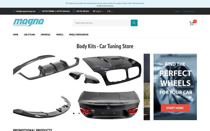 Screenshot of magnatuning.com