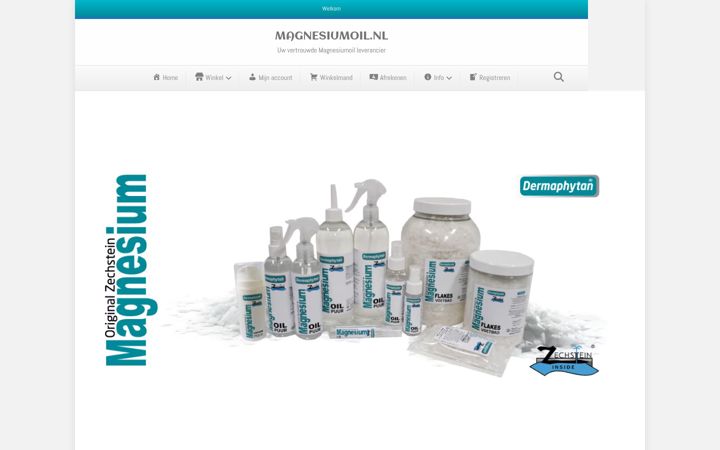 Screenshot of magnesiumoil.nl