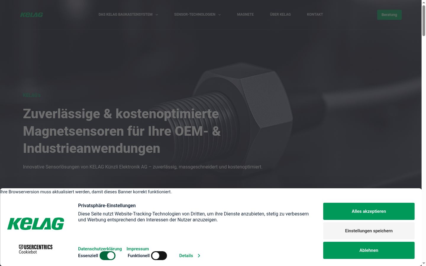 Screenshot tal-banner tal-kunsens muri qabel kwalunkwe interazzjoni