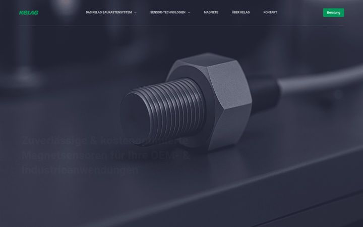 Screenshot of magnet-sensor.ch