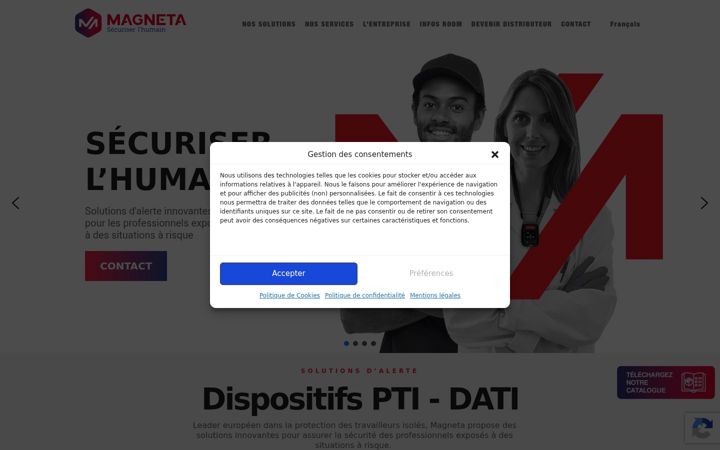 Screenshot of magneta.fr