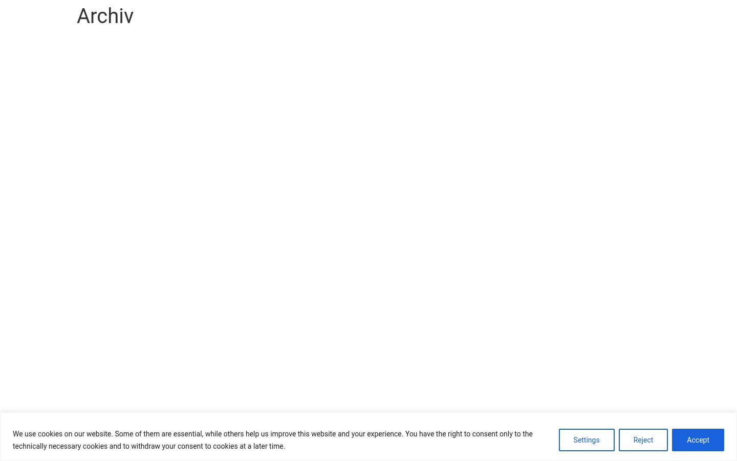 Capture d'écran de la bannière de consentement affichée avant toute interaction
