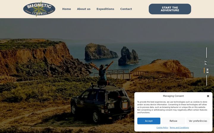 Screenshot of magnetic-compass.com