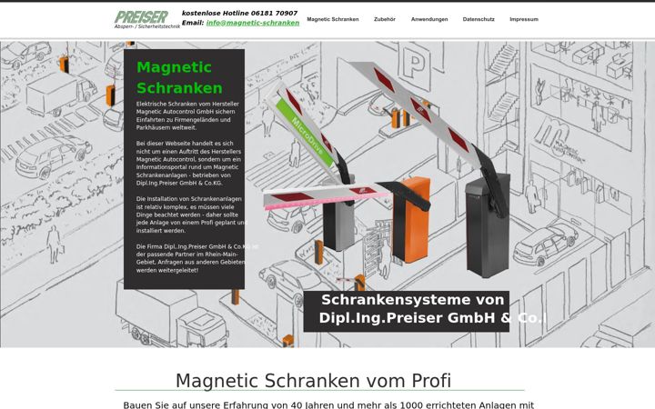 Screenshot of magnetic-schranken.de