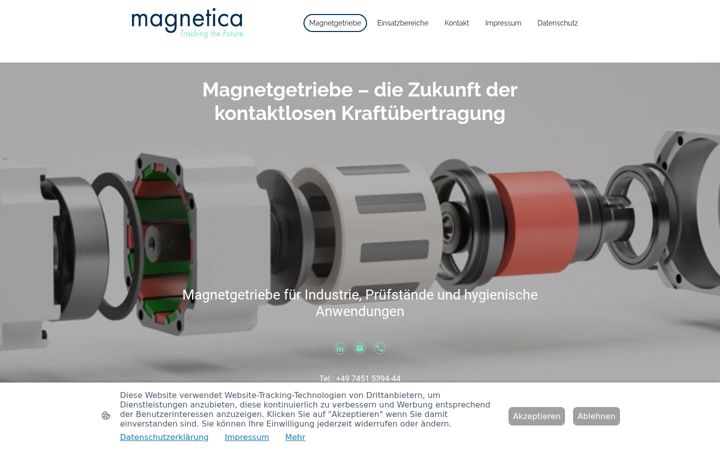 Screenshot of magnetica.de