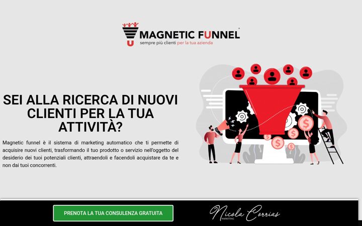Screenshot of magneticfunnel.it