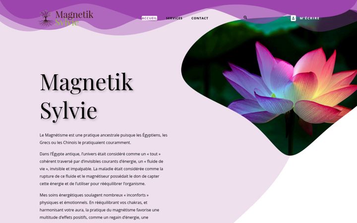 Screenshot of magnetiksylvie.fr