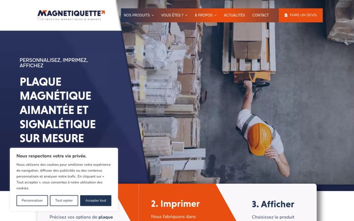 Screenshot of magnetiquette.com