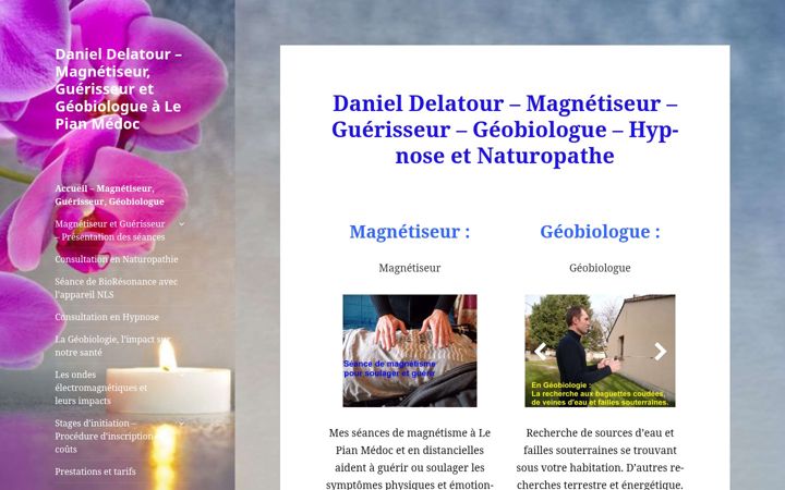 Screenshot of magnetiseur-geobiologue.fr