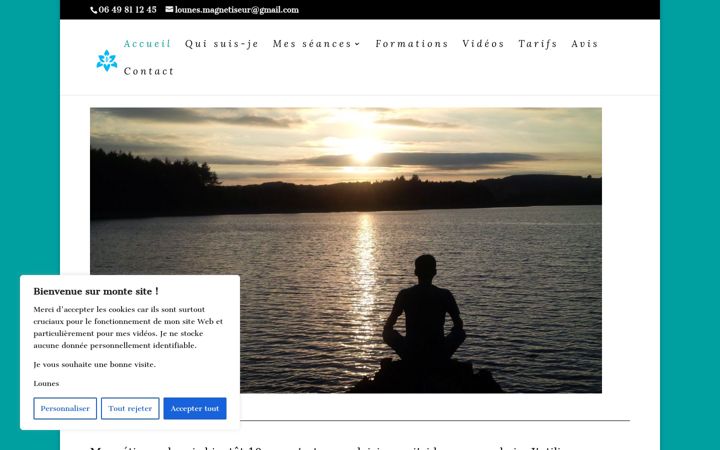 Screenshot of magnetiseur-paris-lounes.fr