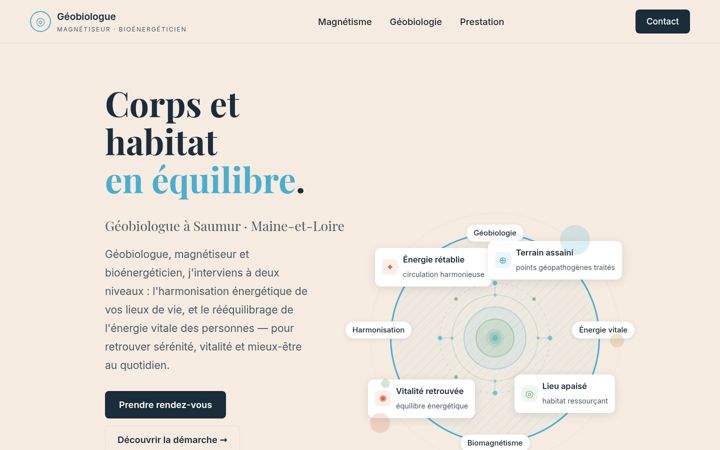 Screenshot of magnetiseursaumur.fr