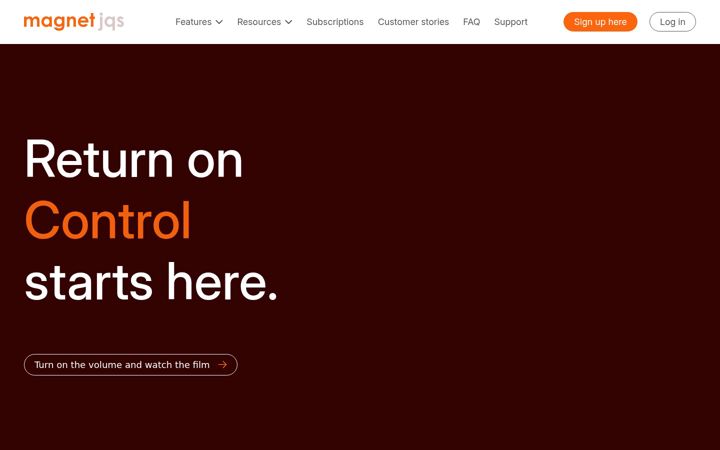 Screenshot of magnetjqs.com