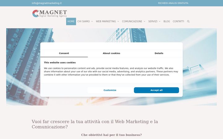 Screenshot of magnetmarketing.it