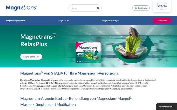 Screenshot of magnetrans.de