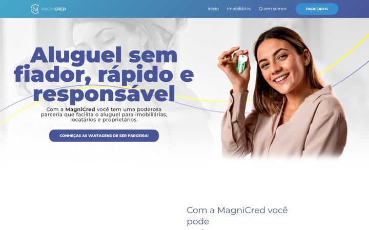 Screenshot of magnicred.com.br