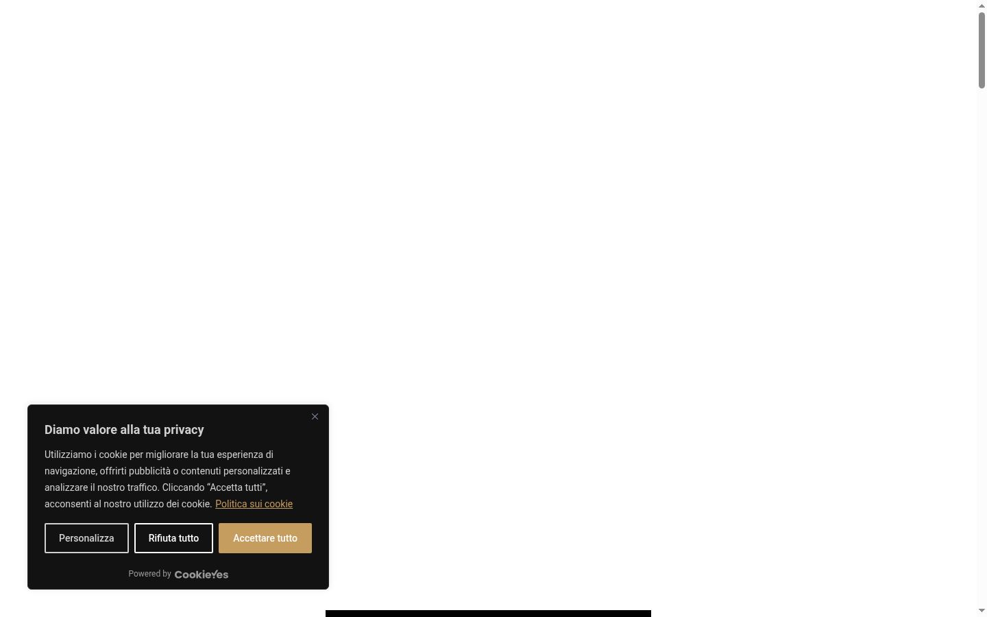 Screenshot des Einwilligungsbanners vor jeglicher Interaktion
