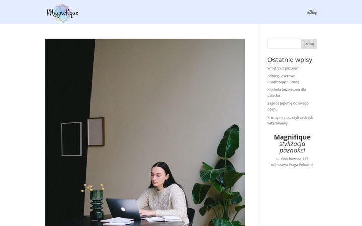 Screenshot of magnifique.pl
