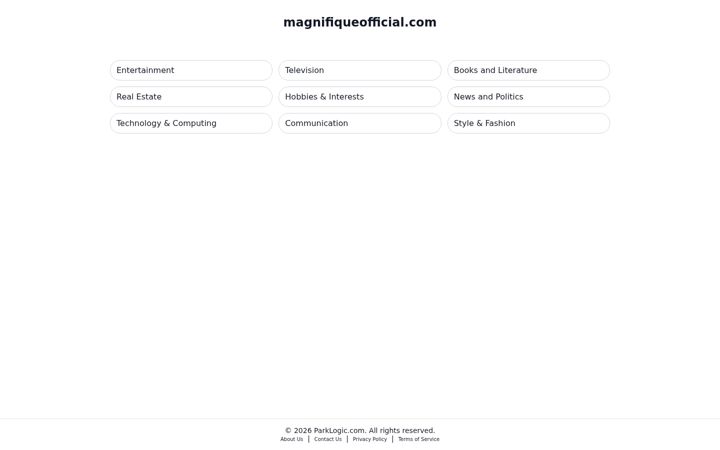 Screenshot of magnifiqueofficial.com