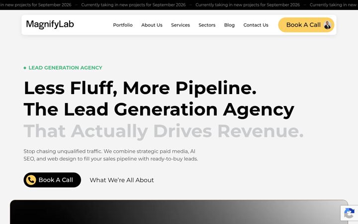Screenshot of magnifylab.com