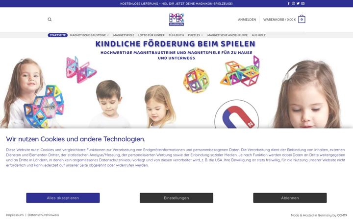 Screenshot of magnikon.de