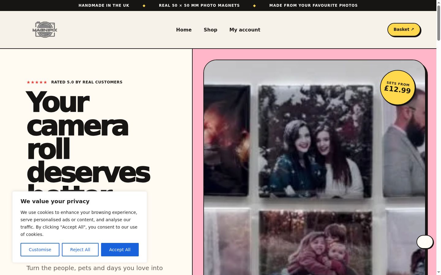Screenshot tal-banner tal-kunsens muri qabel kwalunkwe interazzjoni