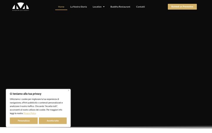 Screenshot of magniricevimenti.it