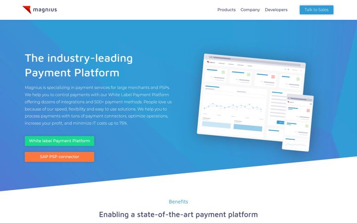 Screenshot of magnius.com