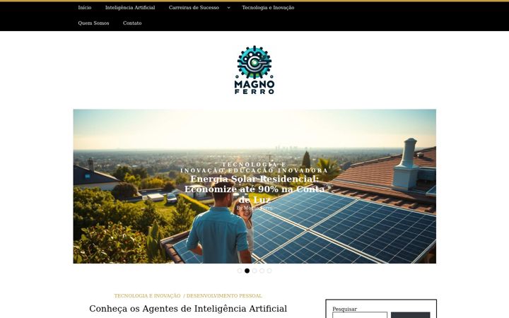 Screenshot of magnoferro.com