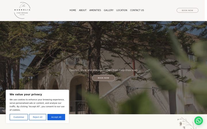 Screenshot of magnolia-apartment.eu