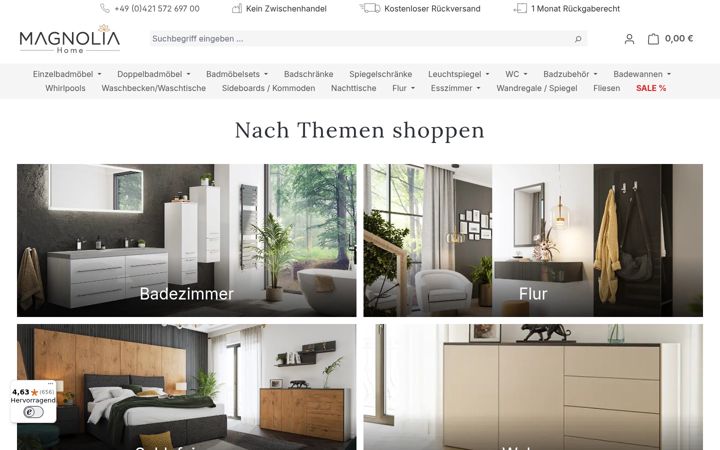 Screenshot of magnolia-home.de