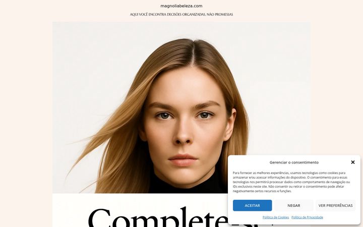 Screenshot of magnoliabeleza.com
