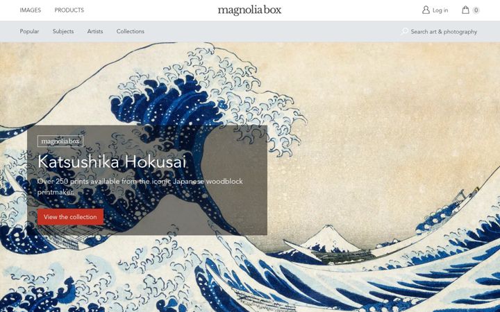 Screenshot of magnoliabox.com