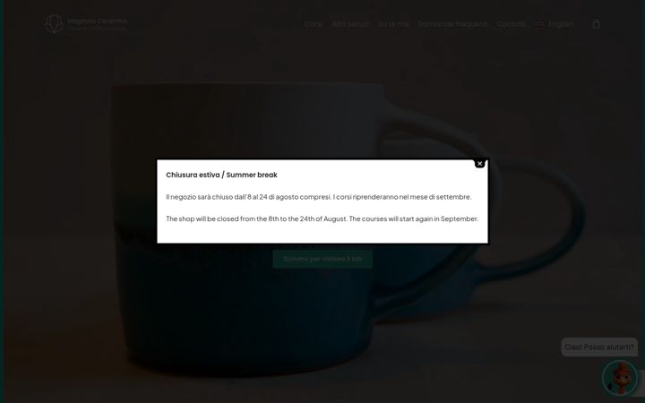 Screenshot of magnoliaceramics.it