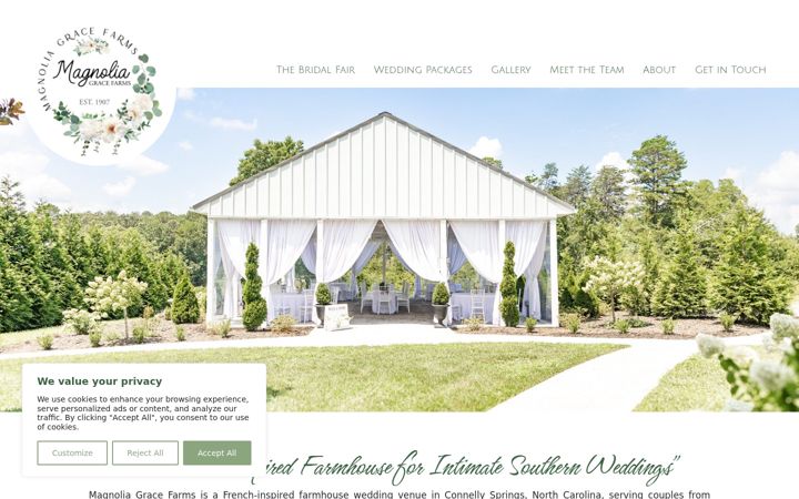 Screenshot of magnoliagracefarms.com