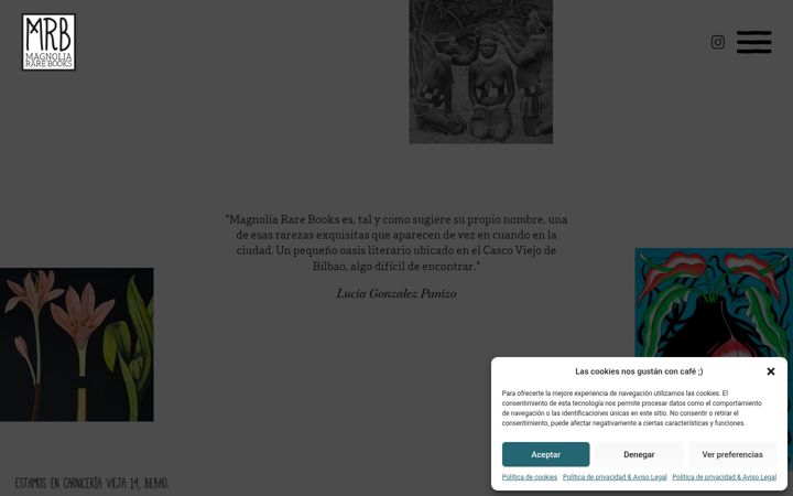 Screenshot of magnoliararebooks.com
