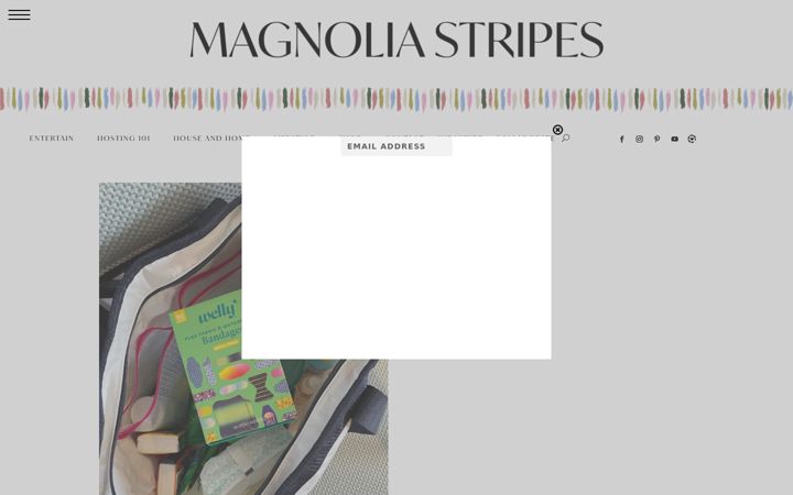 Screenshot of magnoliastripes.com
