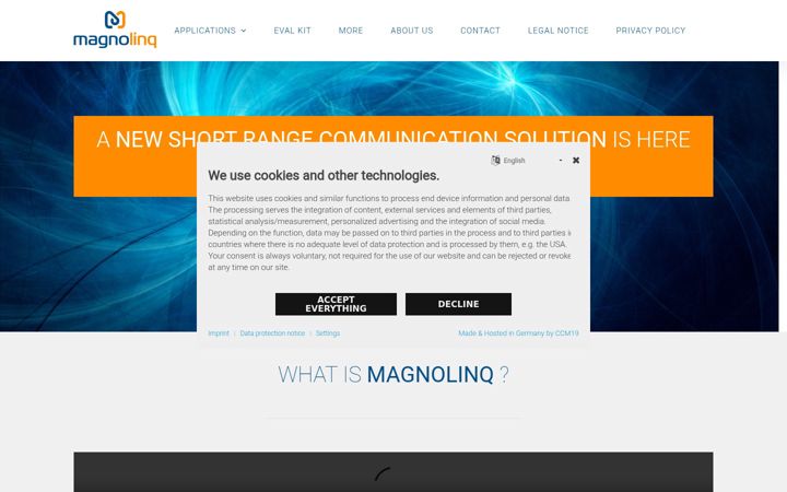 Screenshot of magnolinq.com